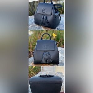 Tory Burch Thea Mini Backpack  Navy Blue